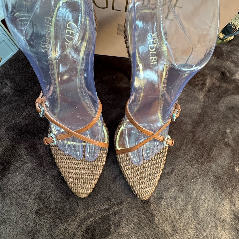 GedebeTan Women's Ragia & Leather Heels size 41/10 NWT - Picture 4 of 15